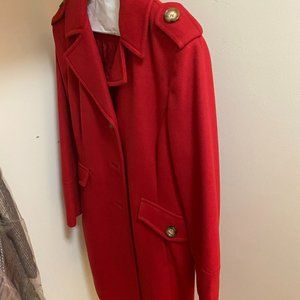 Michael Kors Gorgeous Red Wool Coat